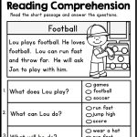 Kindergarten Reading Comprehension Passages   Set 1 | Teacher | Free Printable Reading Worksheets For 1St Grade