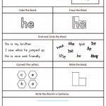 Kindergarten Reading Printable Worksheets | Myteachingstation | Kindergarten Reading Printable Worksheets