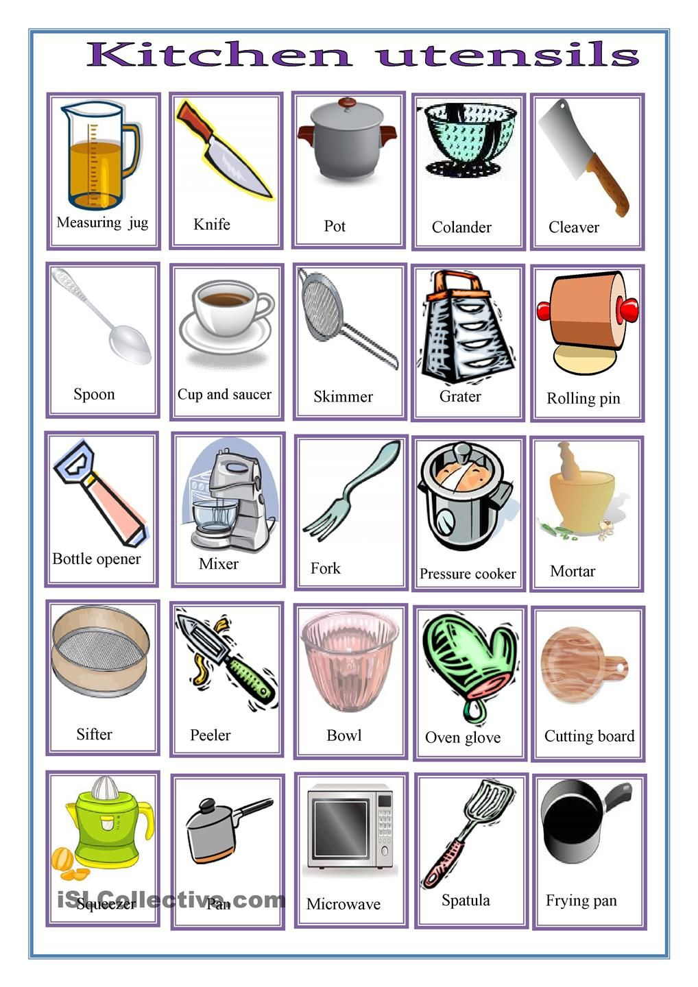 Kitchen Worksheets Free - Google Search | Work | Preschool Cooking | Free Printable Cooking Worksheets