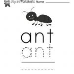Learn And Practice How To Spell The Word Ant Using This Printable | Ant Worksheets Printables