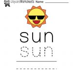 Learn And Practice How To Spell The Word Sun Using This Printable | Daycare Worksheets Printable