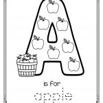 Letter A Is For Apple   Trace And Color Printable Free | Apples | Free Printable Color By Letter Worksheets