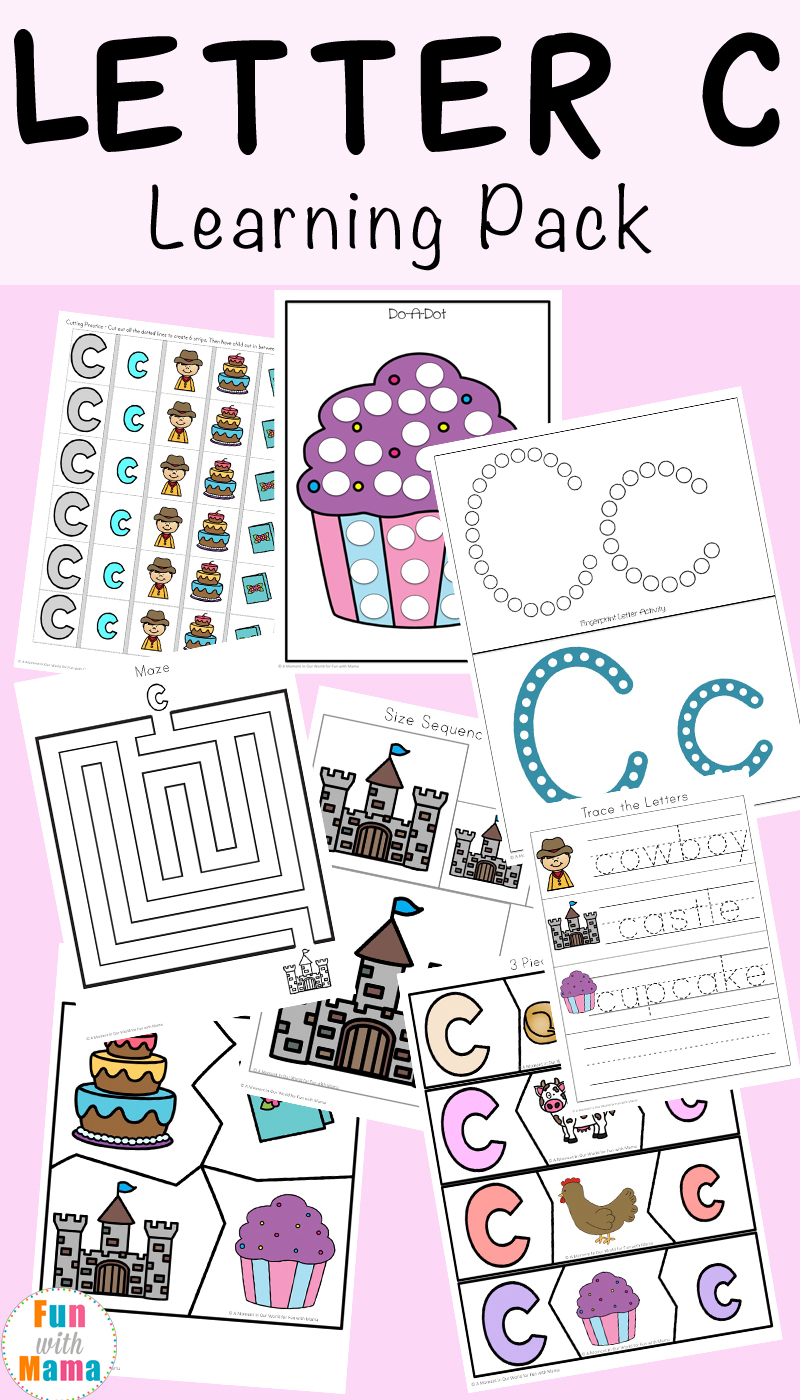 Letter C Worksheets And Printables Pack - Fun With Mama | Free Printable Preschool Worksheets Letter C