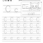Letter C Writing Practice Worksheet   Free Kindergarten English | Kindergarten Worksheets Printable Writing