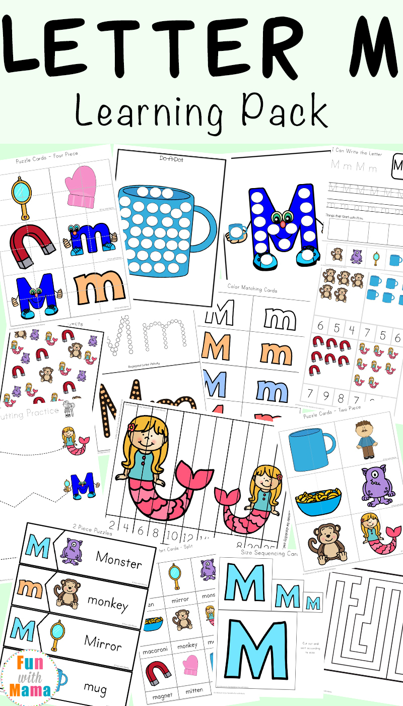 Letter M Worksheets - Fun With Mama | Letter M Printable Worksheets