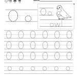 Letter O Writing Practice Worksheet   Free Kindergarten English | Letter O Printable Worksheets