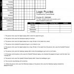 Logic Puzzles Worksheets Logic Grid Puzzles Printable New Logic | Logic Puzzles Printable Worksheets