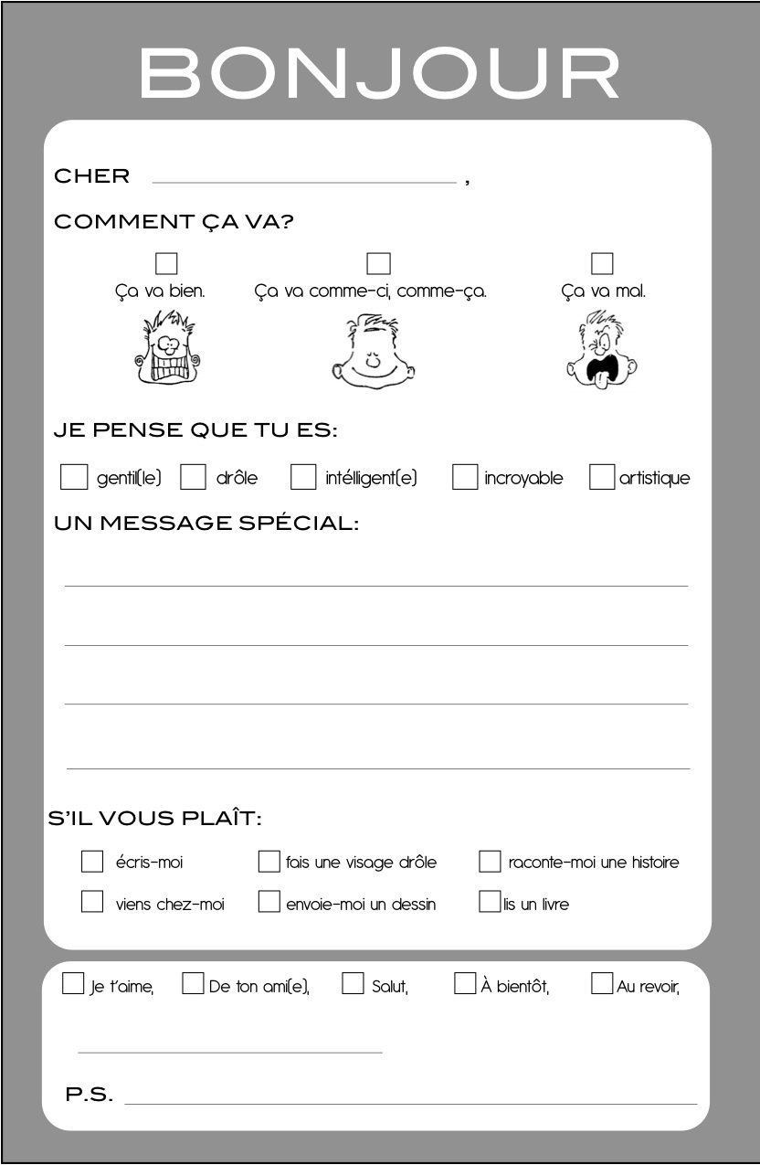 Madame Belle Feuille: March 2012 | Grade 1 French Immersion Printable Worksheets