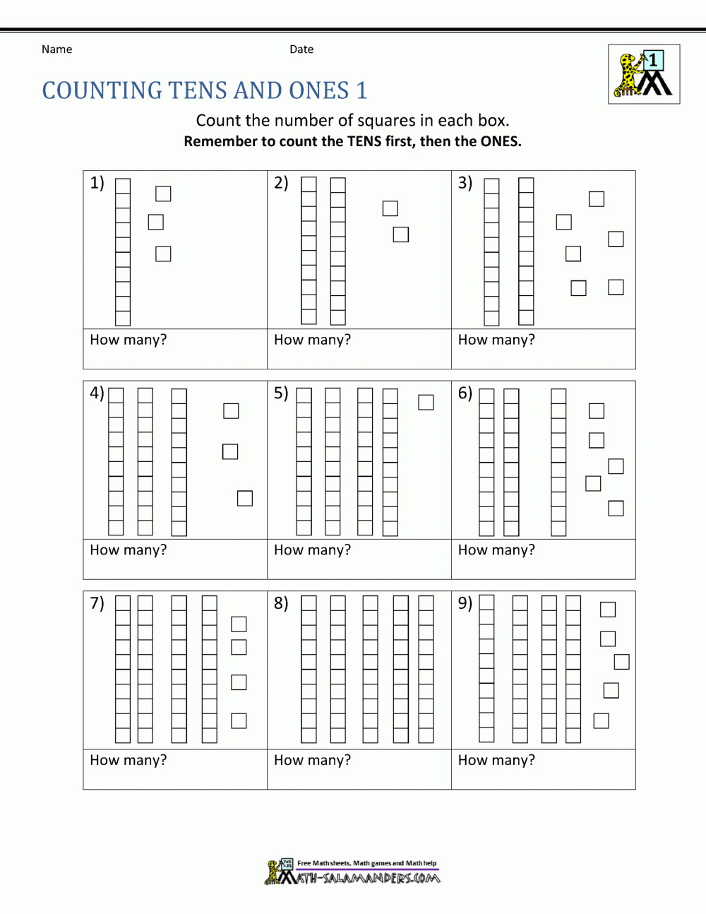Math Place Value Worksheets 2 Digit Numbers | Free Printable Place Value Worksheets