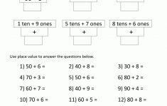 Free Printable Place Value Worksheets For First Grade