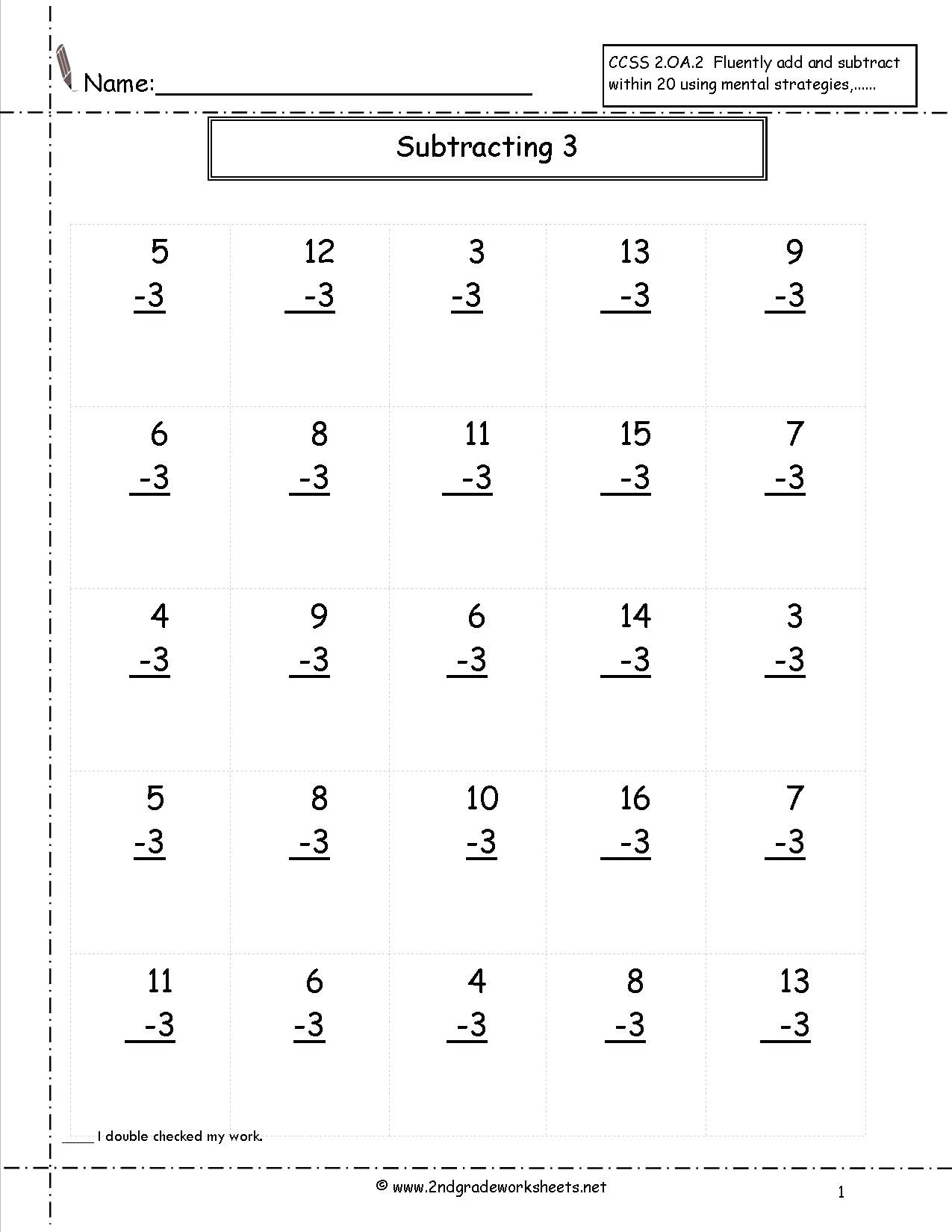 Math Worksheet: Math Measurement Subtraction Word Problems | First Grade Math Worksheets Printable
