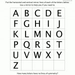 Math Worksheets 3Rd Grade The Alphabet In Symmetry | 4Th Grade | Free Printable Worksheets For Third Grade Math