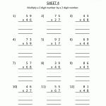 Math Worksheets Printable Multiplication 2 Digits2 Digits 4 | 3 Digit Multiplication Worksheets Printable