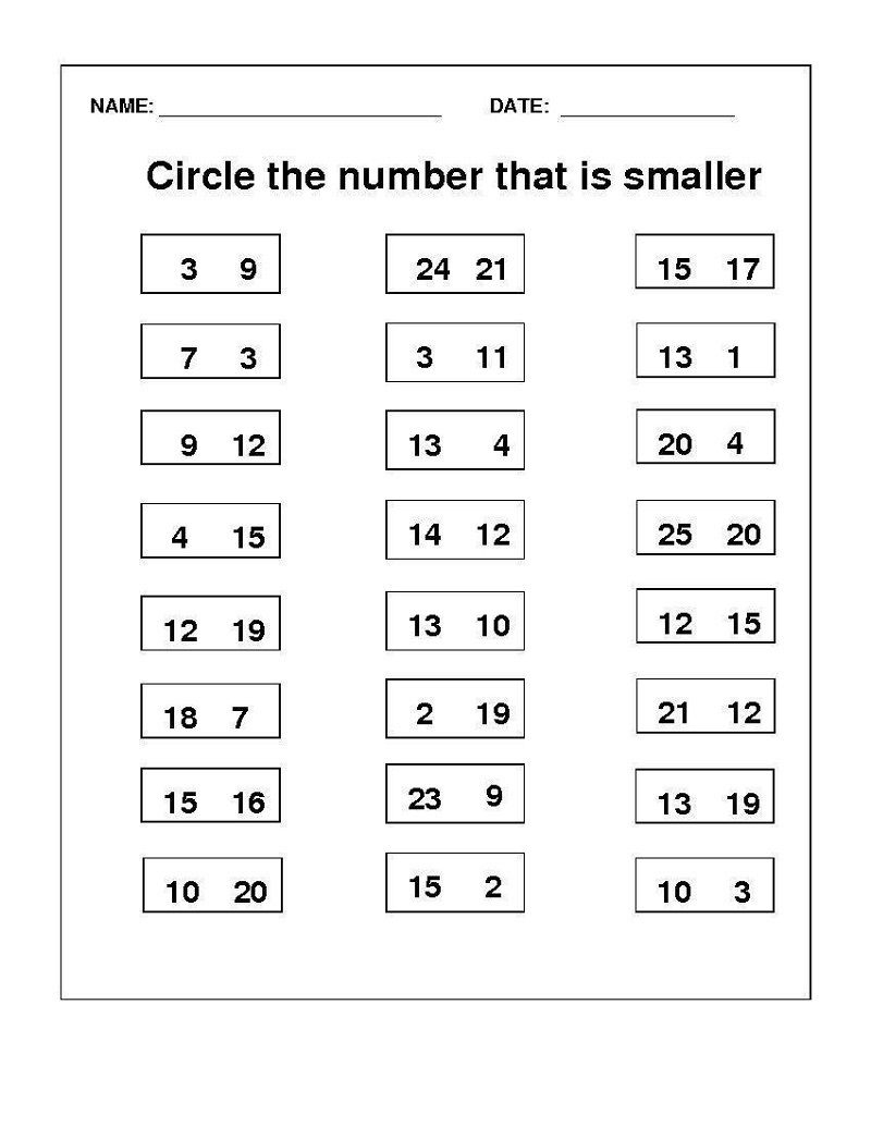 Maths For 6 Year Olds Worksheets Number | Learning Printable | Math | Printable Worksheets For 5 Year Olds