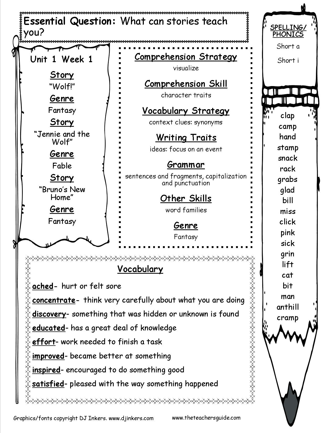 Mcgraw-Hill Wonders Third Grade Resources And Printouts | 3Rd Grade English Worksheets Printable