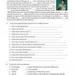 Michael Jackson Biography Worksheet   Free Esl Printable Worksheets | Printable Biography Worksheets