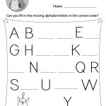 Missing Letter Worksheets (Free Printables)   Doozy Moo | Alphabet Printables Free Worksheets