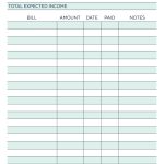 Monthly Budget Planner   Free Printable Budget Worksheet | Monthly Spending Worksheet Printable