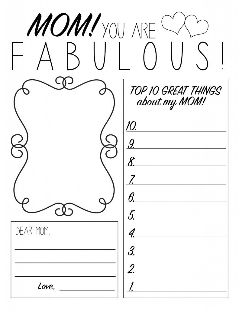 Mother&amp;#039;s Day Printable Worksheet | All Things Thrifty | Are You My Mother Printable Worksheets
