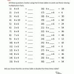 Multiplication Drill Sheets 3Rd Grade | Printable Math Worksheets 3Rd Grade Multiplication