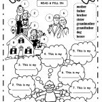 My Family: The Family Exercise | Family Printable Worksheets