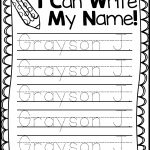 Name Trace Worksheet As Writing Devise | Kiddo Shelter | Trace Your Name Worksheets Printables