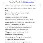 Nouns Worksheet (L.3.1) | L.3.1 | English Grammar Worksheets | 3Rd Grade English Worksheets Printable