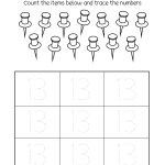 Number 13 Writing, Counting And Identification Printable Worksheets | Free Printable Number Worksheets For Kindergarten