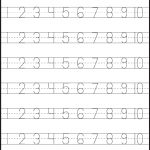 Number Tracing – 1 10 – Worksheet / Free Printable Worksheets | Free Printable Number Worksheets