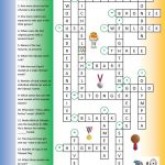 Olympic Games Crossword (Key) Worksheet   Free Esl Printable | Olympic Printable Worksheets