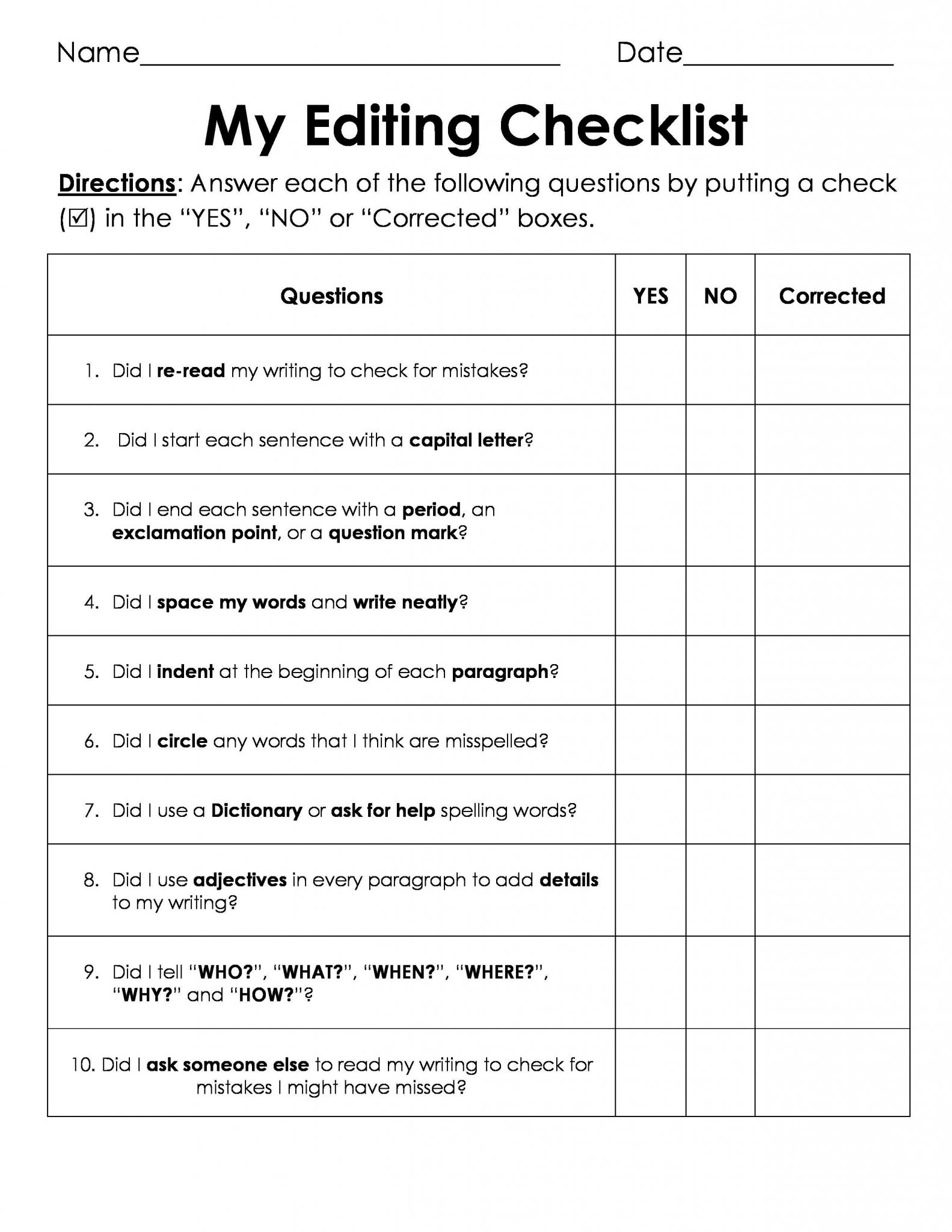 Paragraph Correction Worksheets | Briefencounters | Printable Check Writing Worksheets