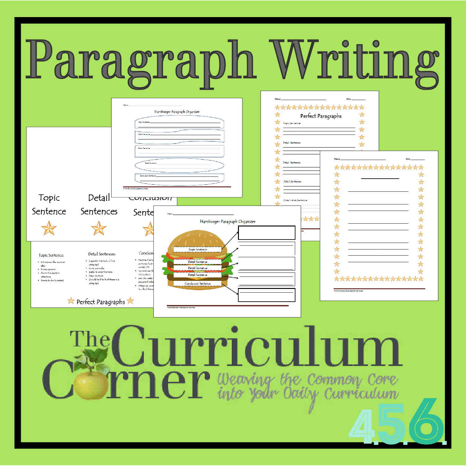 Paragraph Writing - The Curriculum Corner 4-5-6 | Free Printable Paragraph Writing Worksheets