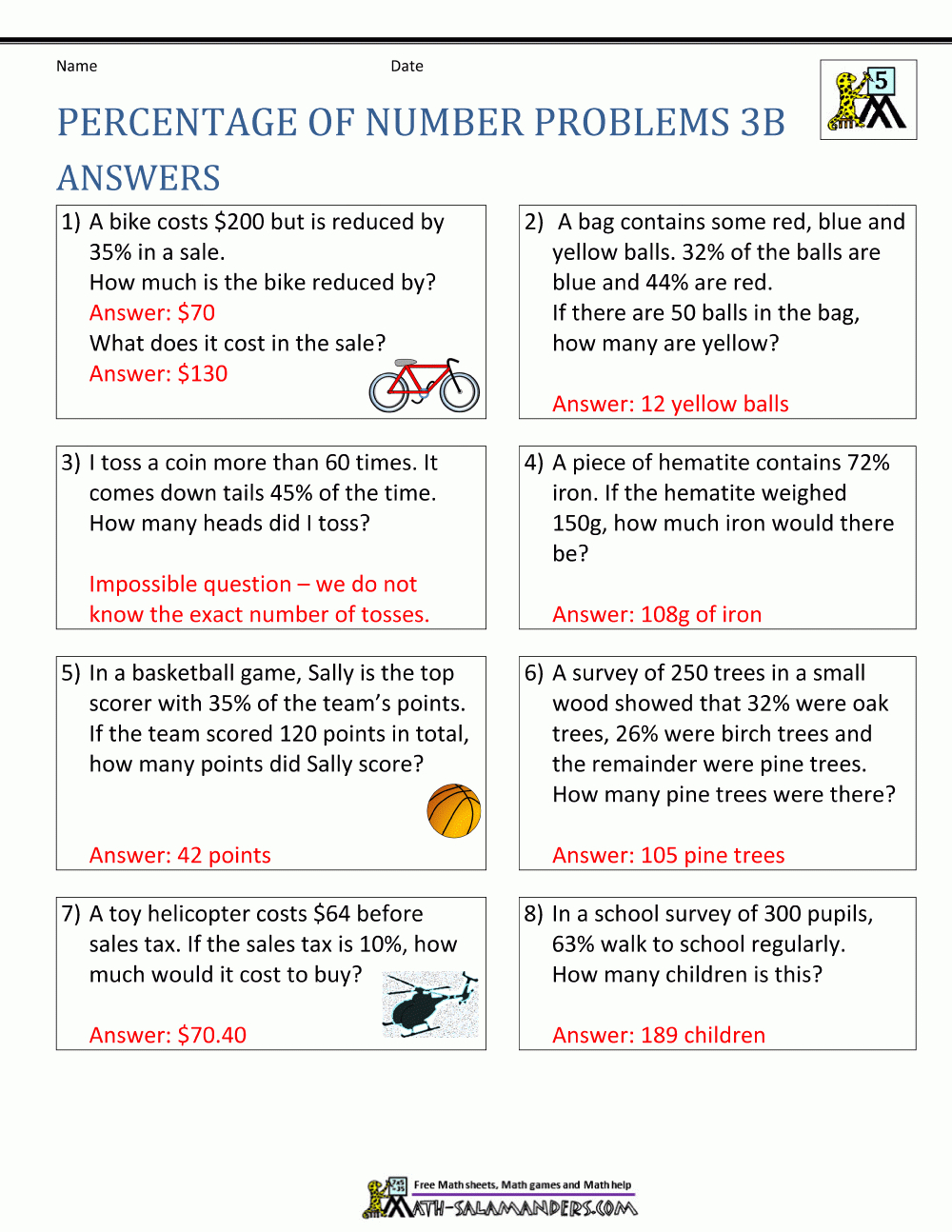 Calculate Percentage Worksheets These Practice Worksheets Include Math Percentages Worksheets