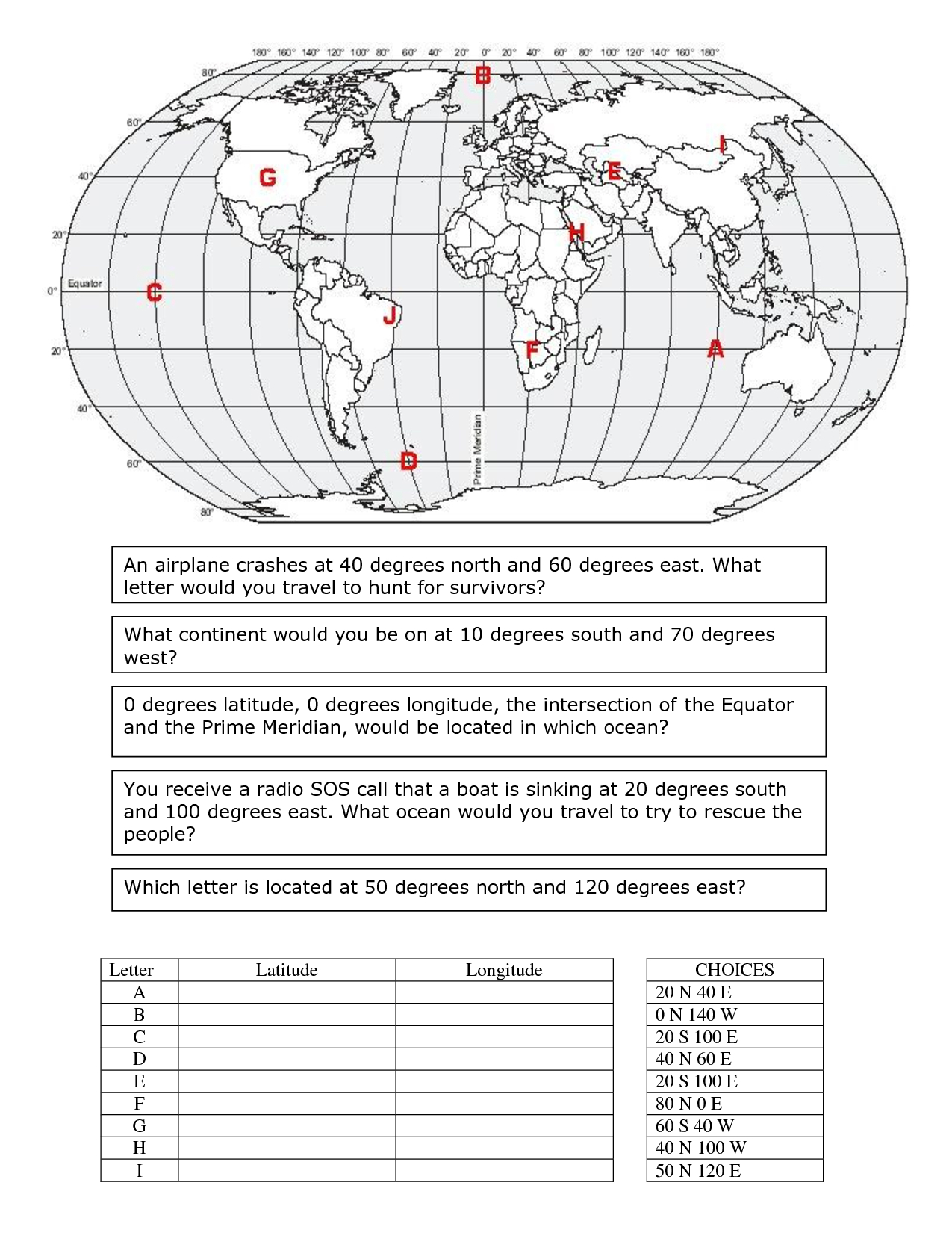Pincm Petree On The Wisdom Around Me | Map Skills, Social | Latitude Longitude Printable Worksheets