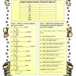 Possessive Adjectives With The Verb To Be Worksheet   Free Esl | Possessive Pronouns Printable Worksheets
