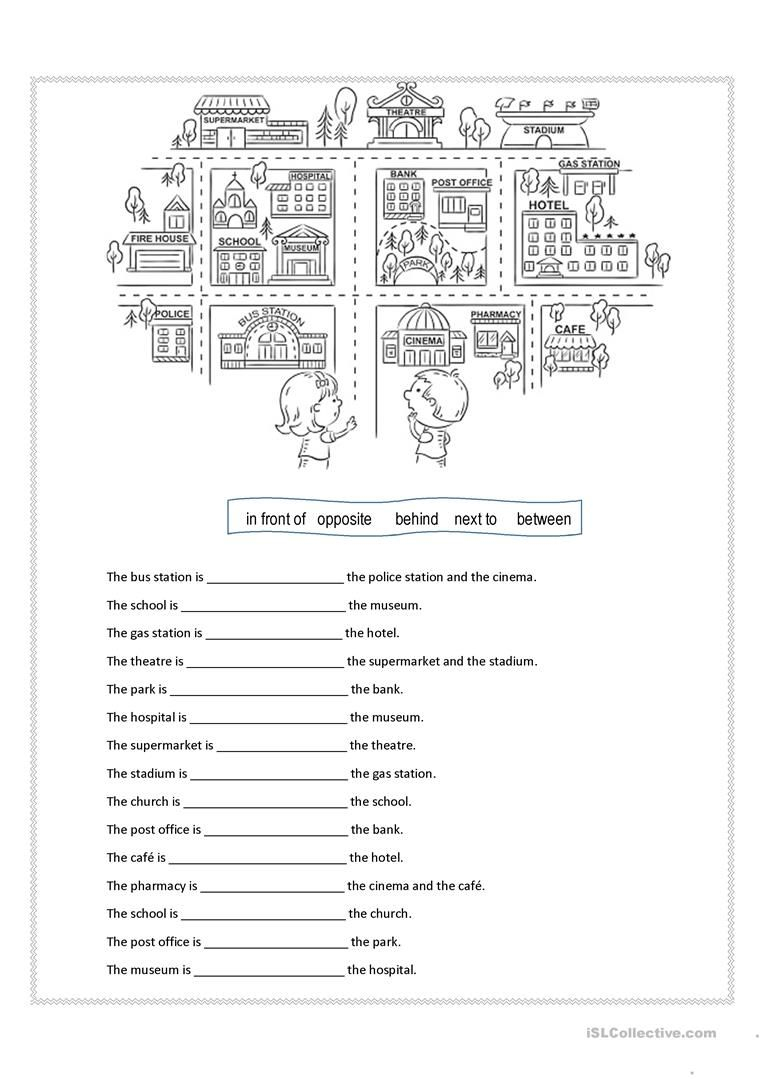 Prepositions Of Place Worksheet - Free Esl Printable Worksheets Made | Free Printable Esl Worksheets
