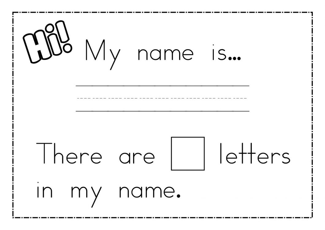 Preschool Tracing Worksheets – With Trace Your Name Worksheet Also | Trace Your Name Worksheets Printables