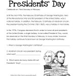 Presidents' Day (Free Worksheet) Updated | Squarehead Teachers | Free Printable President Worksheets