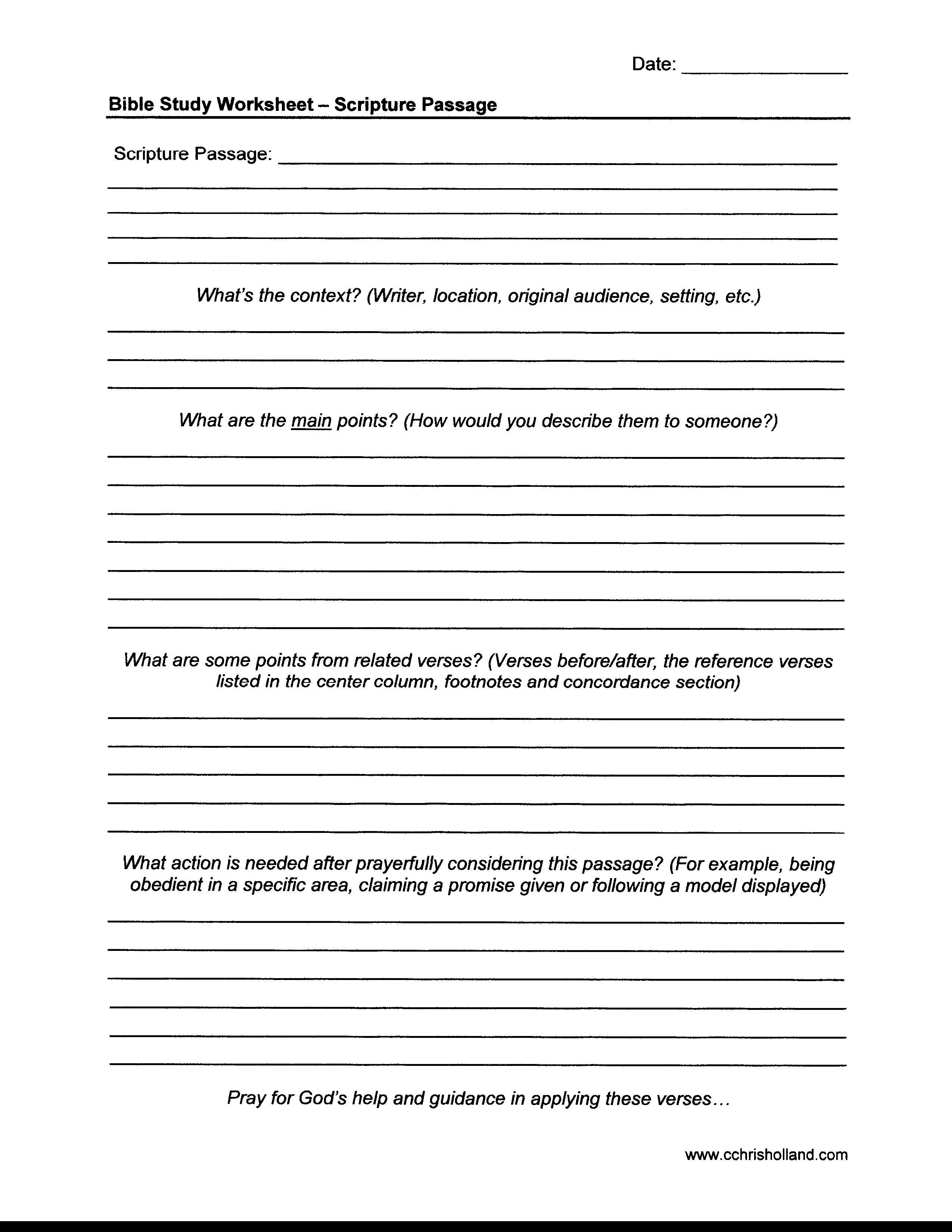 Free Printable Bible Study Worksheets For Adults Printable Worksheets