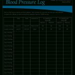 Printable Blood Pressure Log   How To Create A Blood Pressure Log | Blood Pressure Worksheets Printable