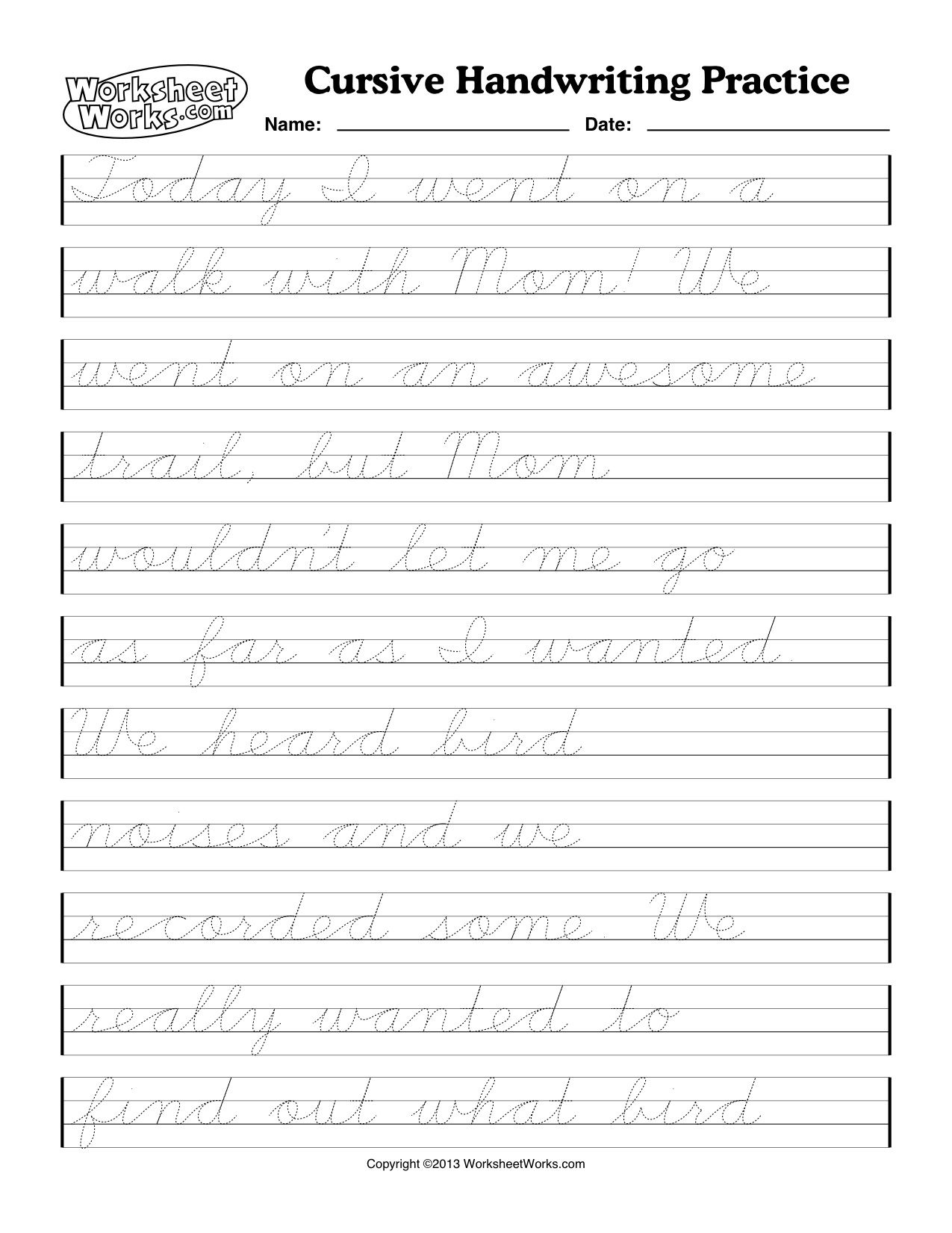 printable cursive handwriting worksheet generator printable worksheets