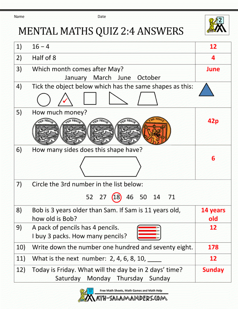 Printable Maths Worksheets Ks2 Uk | Download Them Or Print - Free | Printable Maths Worksheets Ks2
