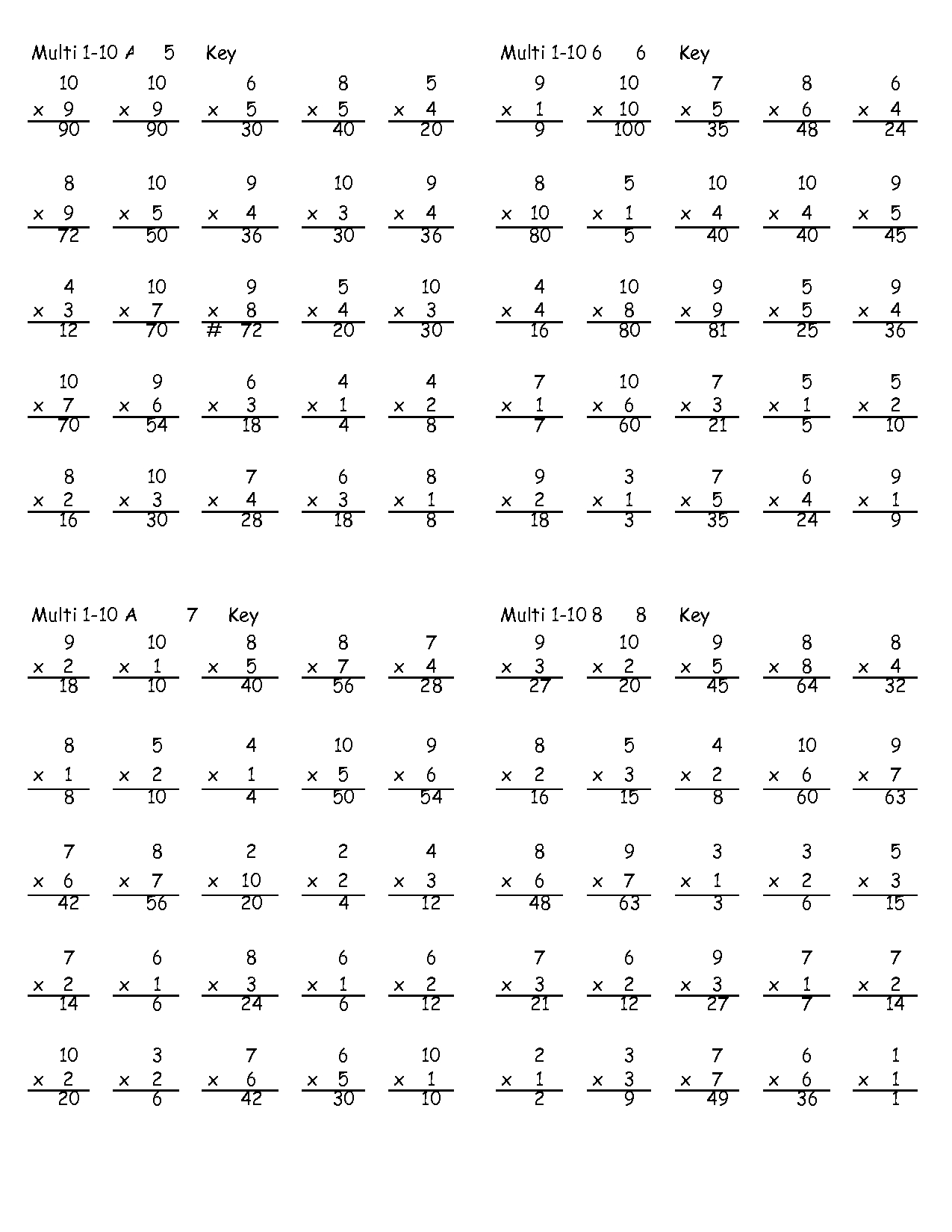 Printable Multiplication Worksheets Grade 5 | Alexandria&amp;#039;s Learning | Printable Math Worksheets Grade 5