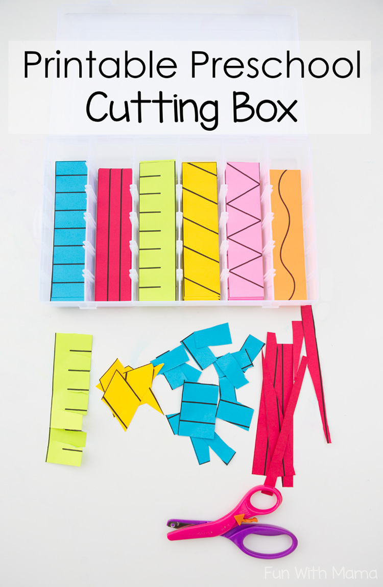 Printable Preschool Cutting Busy Box - Fun With Mama - Free | Free Printable Fine Motor Skills Worksheets
