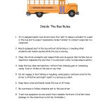 Printable School Bus Rules … | School Bus Ideas & Rules | Schoo… | Free Printable School Bus Safety Worksheets