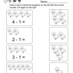 Printable Subtraction Worksheet   Free Kindergarten Math Worksheet | Free Printable Kindergarten Addition And Subtraction Worksheets