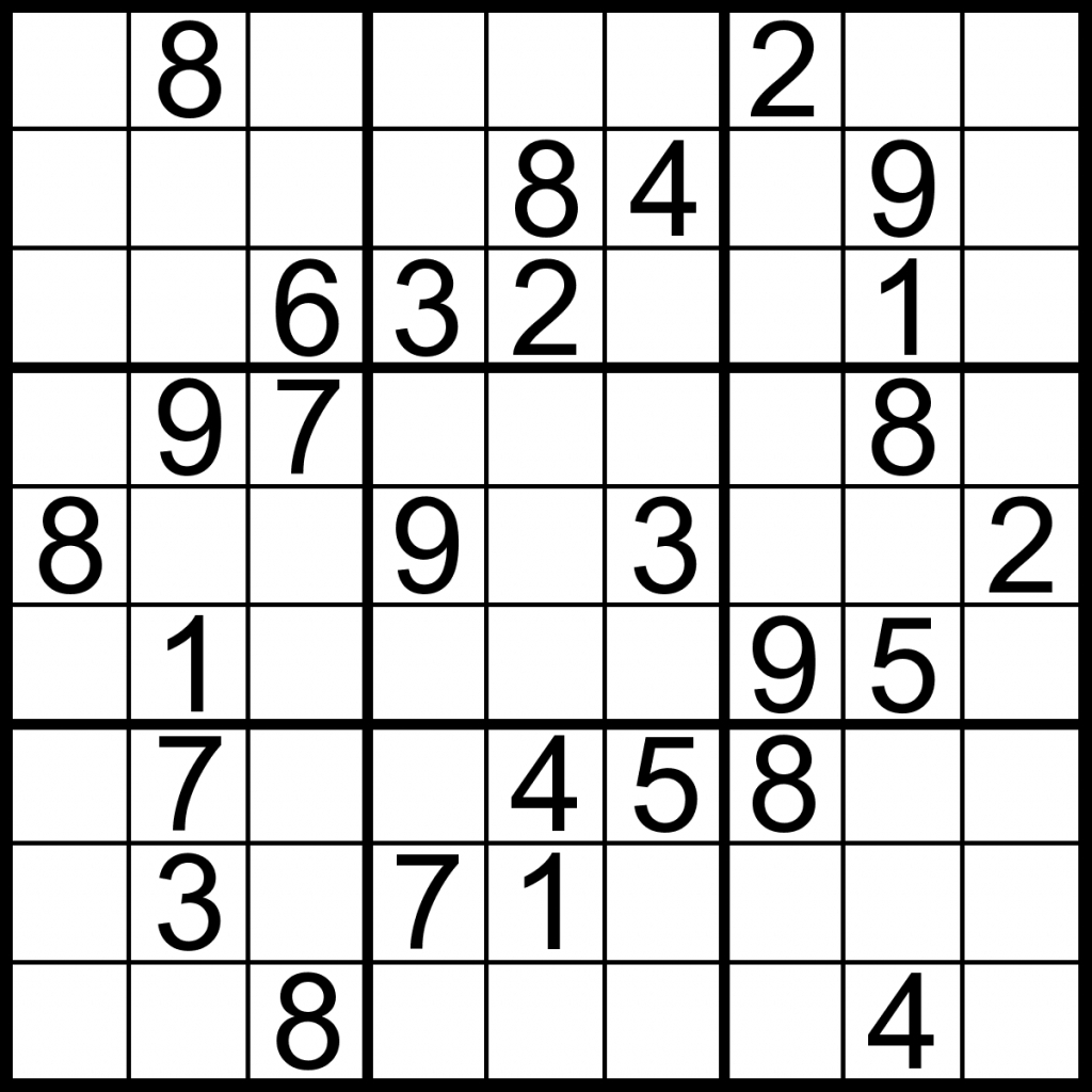 These Printable Sudoku Puzzles Range From Easy To Hard, Including