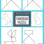Printable Tangrams   An Easy Diy Tangram Template | Free Homeschool | Tangram Worksheet Printable Free