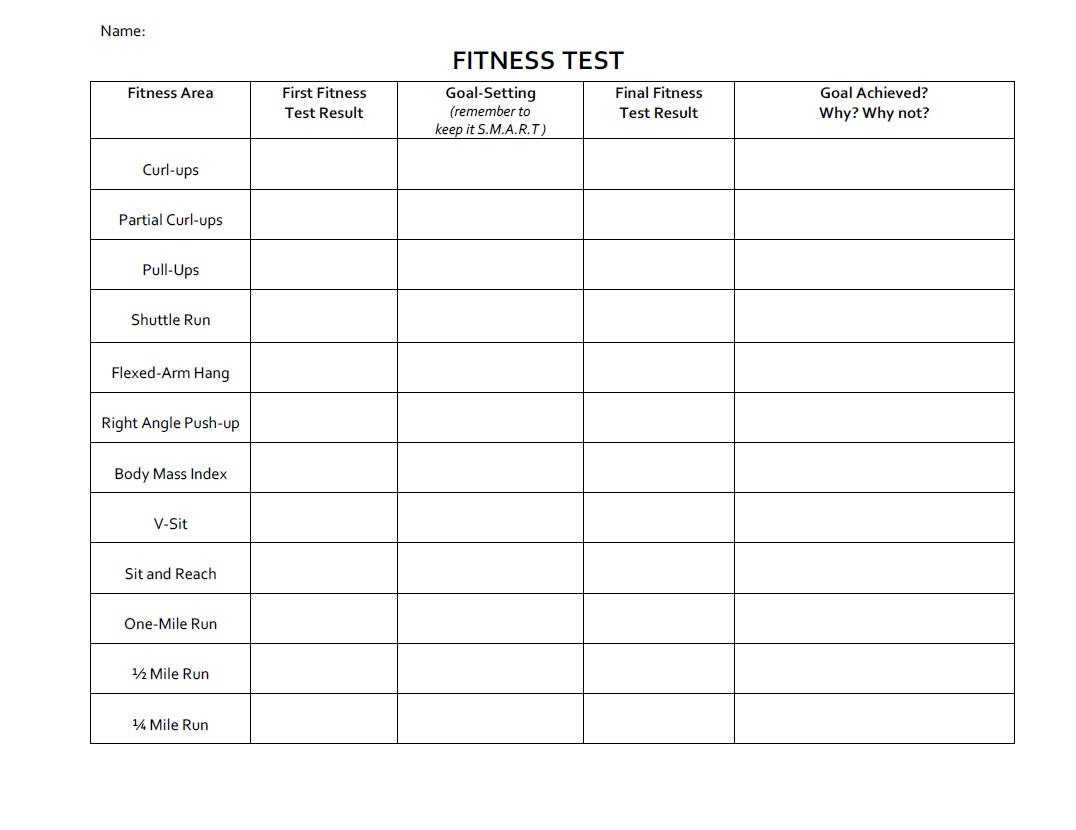 Printables. Fitness Goals Worksheet. Lemonlilyfestival Worksheets | Free Printable Fitness Worksheets