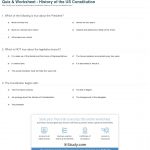 Quiz & Worksheet   History Of The Us Constitution | Study | Constitution Printable Worksheets